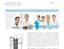 Tablet Screenshot of neriumskin.com